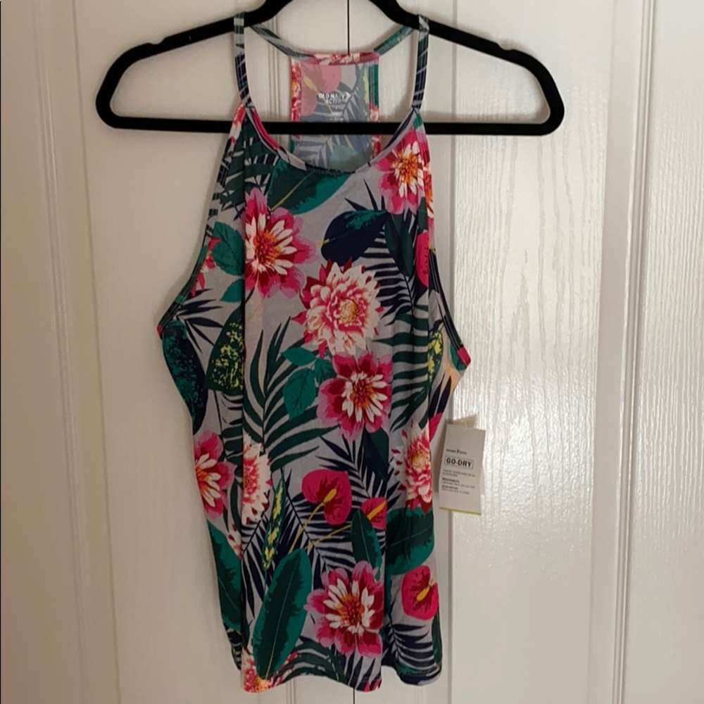 Work out floral top